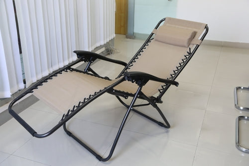 2Packs Zero Gravity Lounge Chair With Dual Side Tray Stress Relief